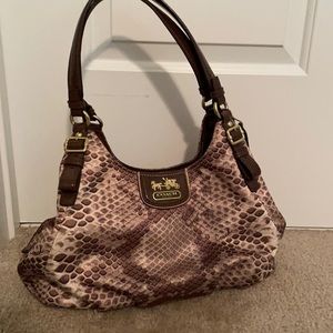 Coach Python Print Purse